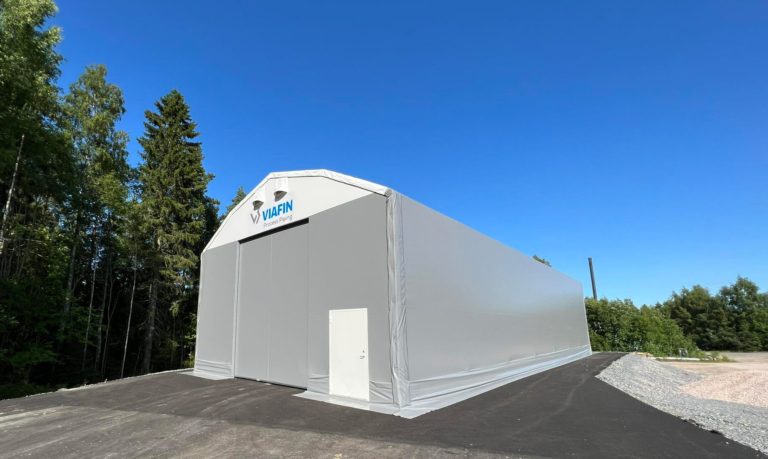 Finest-Halli PVC hall Viafin Service Oyj-le Soomes