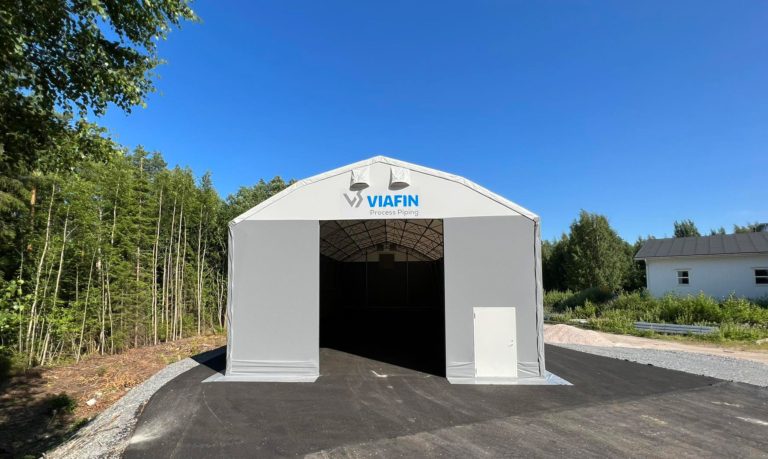 Finest-Halli PVC hall Viafin Service Oyj-le Soomes